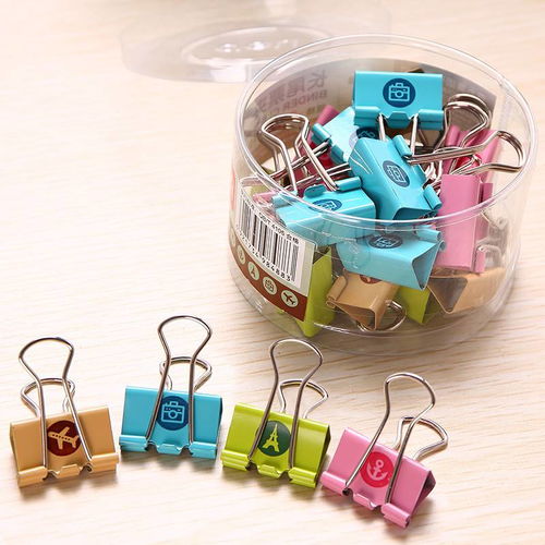 得力彩色长尾夹 点亮学习与办公的实用美学